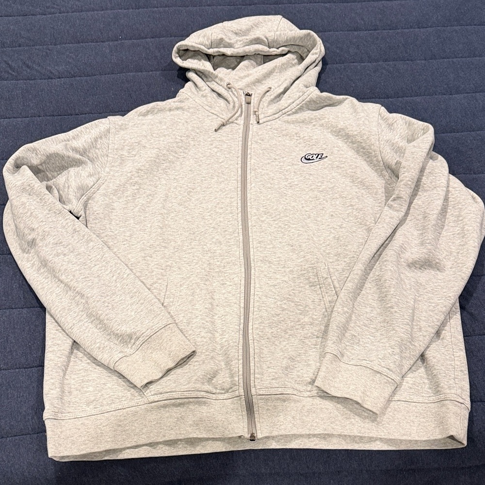 Nike Gray Zip-Up Hoodie